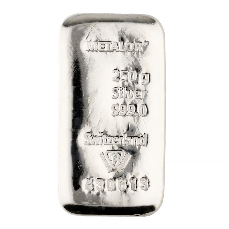 250g Silver Bar Metalor