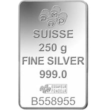 250g Silver Bar PAMP Lady Fortuna Minted