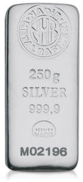 250g Silver Bar Nadir