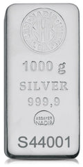 1kg Silver Bar Nadir