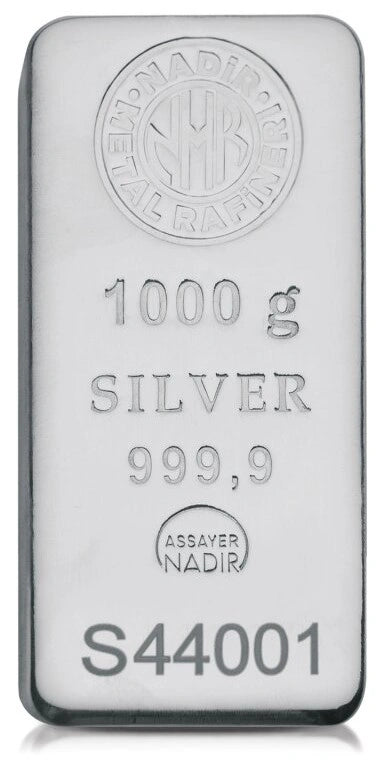 1kg Silver Bar Nadir